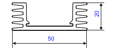 ALS-200326 Профили для радиаторов охлаждения (типа гребенка)