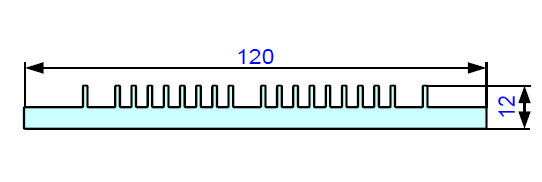 ALS-200377 Профили для радиаторов охлаждения (типа гребенка)