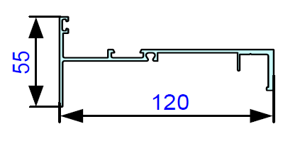ALS-200878 Профили для ограждения балконов и лоджий