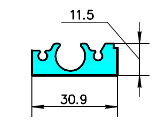 ALS-400805 конструкционный станочный профиль
