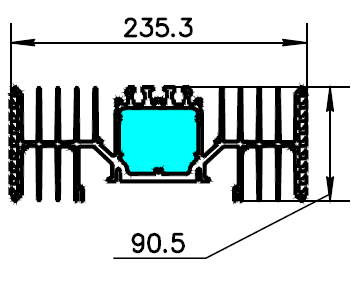 ALS-401492 Профили для радиаторов охлаждения (типа гребенка)
