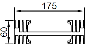ALS-401911 Профили для радиаторов охлаждения (типа гребенка)