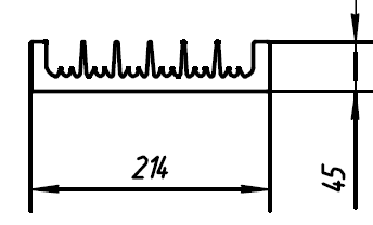 ALS-402134 Профили для радиаторов охлаждения (типа гребенка)