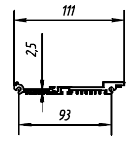 ALS-402136 Профили для радиаторов охлаждения (типа гребенка)