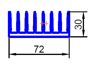 ALS-402554 Профили для радиаторов охлаждения (типа гребенка)