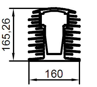 ALS-402789 Профили для радиаторов охлаждения (типа гребенка)