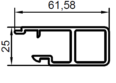 ALS-402941 Профили для автомобильных бортов и фургонов