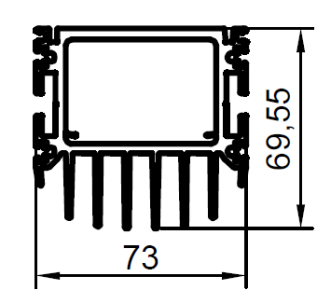 ALS-403067 Профили для радиаторов охлаждения (типа гребенка)