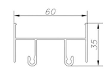 ALS-602335 Профили для ограждения балконов и лоджий
