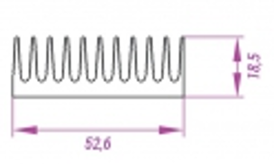 ALS-602788 Профили для радиаторов охлаждения (типа гребенка)