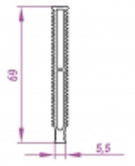 ALS-603986 Профили для радиаторов охлаждения (типа гребенка)
