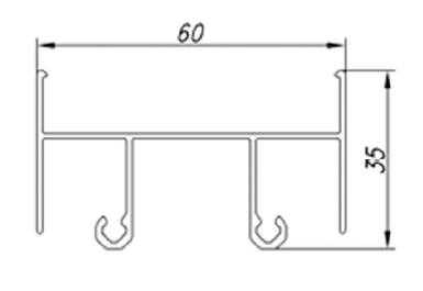 ALS-6ЭК-64001-01 Профили для ограждения балконов и лоджий