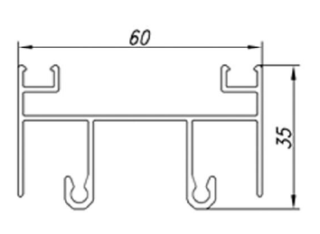 ALS-6ЭК-64001 Профили для ограждения балконов и лоджий