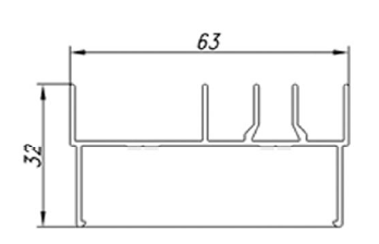ALS-6ЭК-64003-01 Профили для ограждения балконов и лоджий