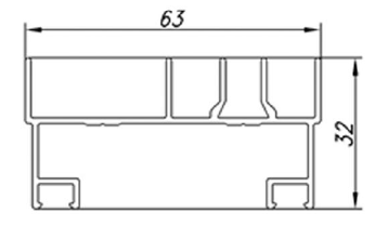 ALS-6ЭК-64003 Профили для ограждения балконов и лоджий