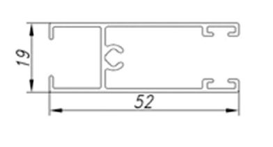 ALS-6ЭК-64012-01 Профили для ограждения балконов и лоджий