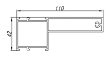 ALS-6ЭК-64020 Профили для ограждения балконов и лоджий