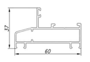 ALS-6ЭК-64035 Профили для ограждения балконов и лоджий