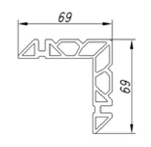 ALS-6ЭК-64067 Профили для ограждения балконов и лоджий