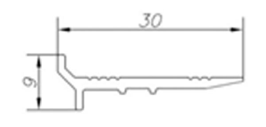 ALS-6ЭК-64075 Профили для ограждения балконов и лоджий