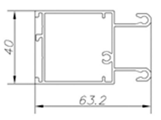 ALS-6ЭК-64082 Профили для ограждения балконов и лоджий