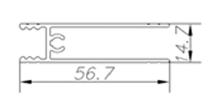 ALS-6KF1-05 Профили для шкафов-купе