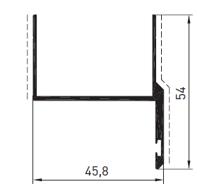ALS-801206 Профили для ворот, шлагбаумов, раздвижных и металлических дверей