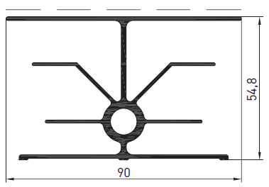 ALS-802303 Профили для радиаторов отопления