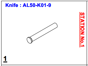 Нож ALS-50-K01-9