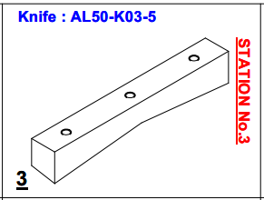 Нож ALS-50-K03-5