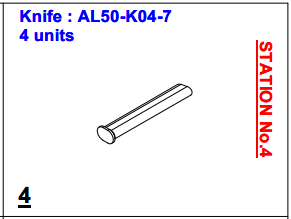 Нож ALS-50-K04-7