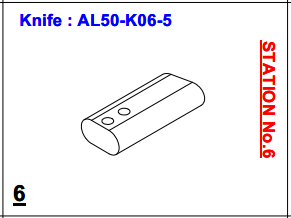 Нож ALS-50-K06-5
