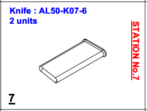 Нож ALS-50-K07-6