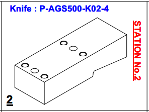 Нож P-AGS500-K02-4