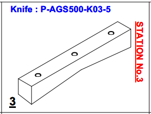 Нож P-AGS500-K03-5