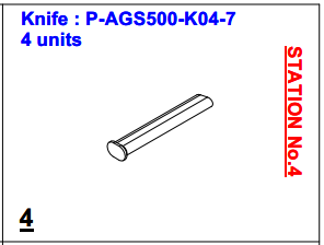 Нож P-AGS500-K04-7