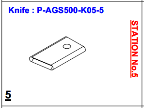 Нож P-AGS500-K05-5