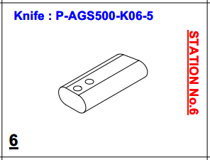 Нож P-AGS500-K06-5