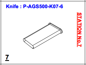 Нож P-AGS500-K07-6