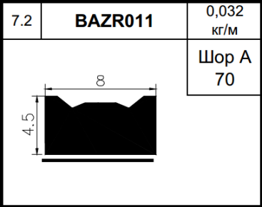 Epdm уплотнение BAZR011