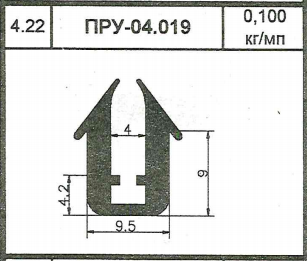 Epdm уплотнитель ПРУ-04.019