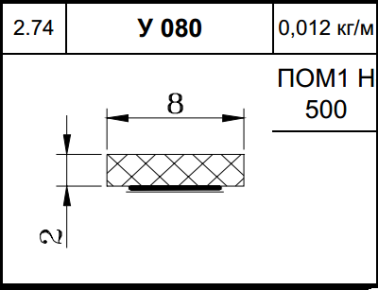 Epdm уплотнение У-080 (032NZQU34054)
