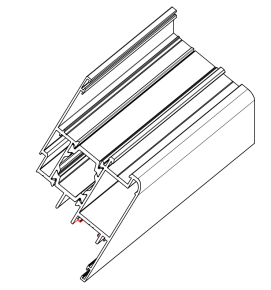 02-1 вырубка кромок паза под установку фурнитуры в оконной системе ТПТ-65